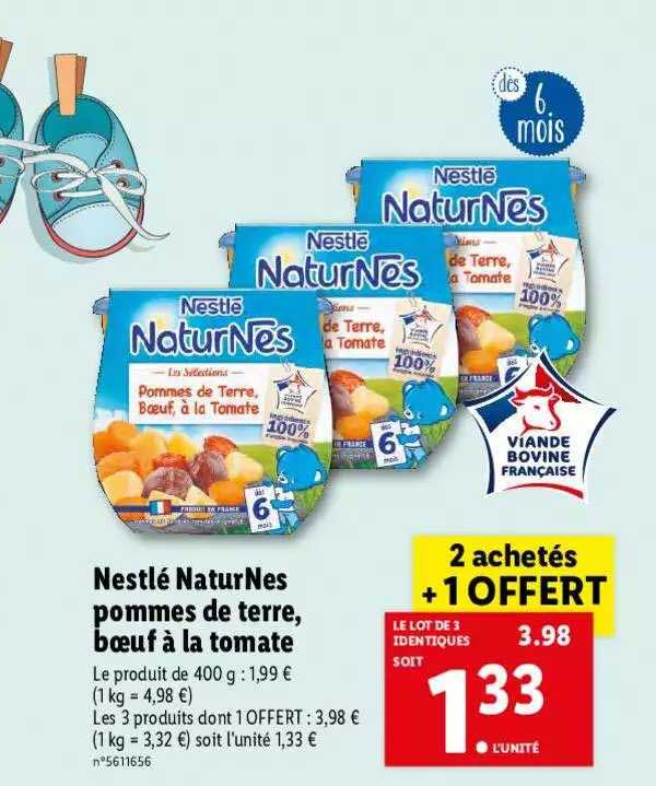 Nestlé NaturNes Pommes De Terre, Bœuf à La Tomate