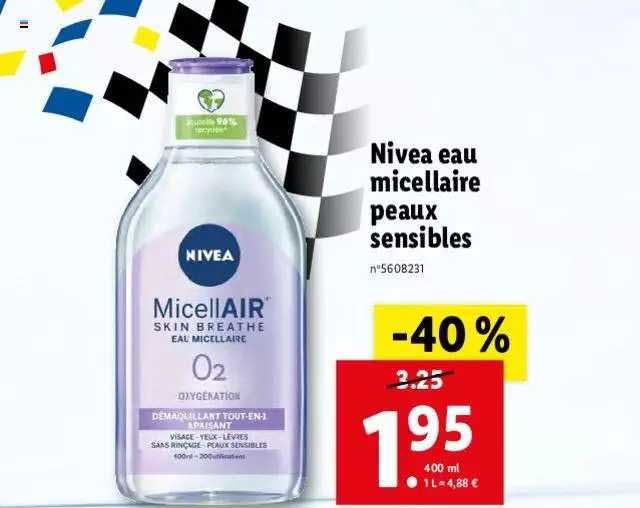 nivea eau micellaire peaux sensibles