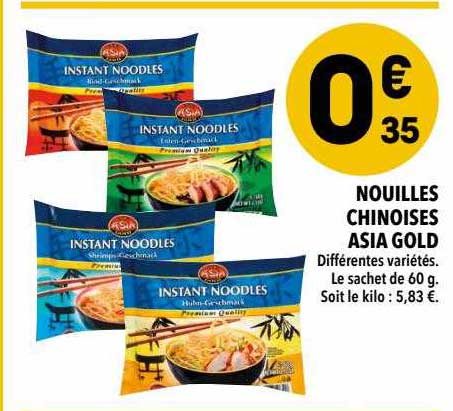 nouilles chinoise asia gold