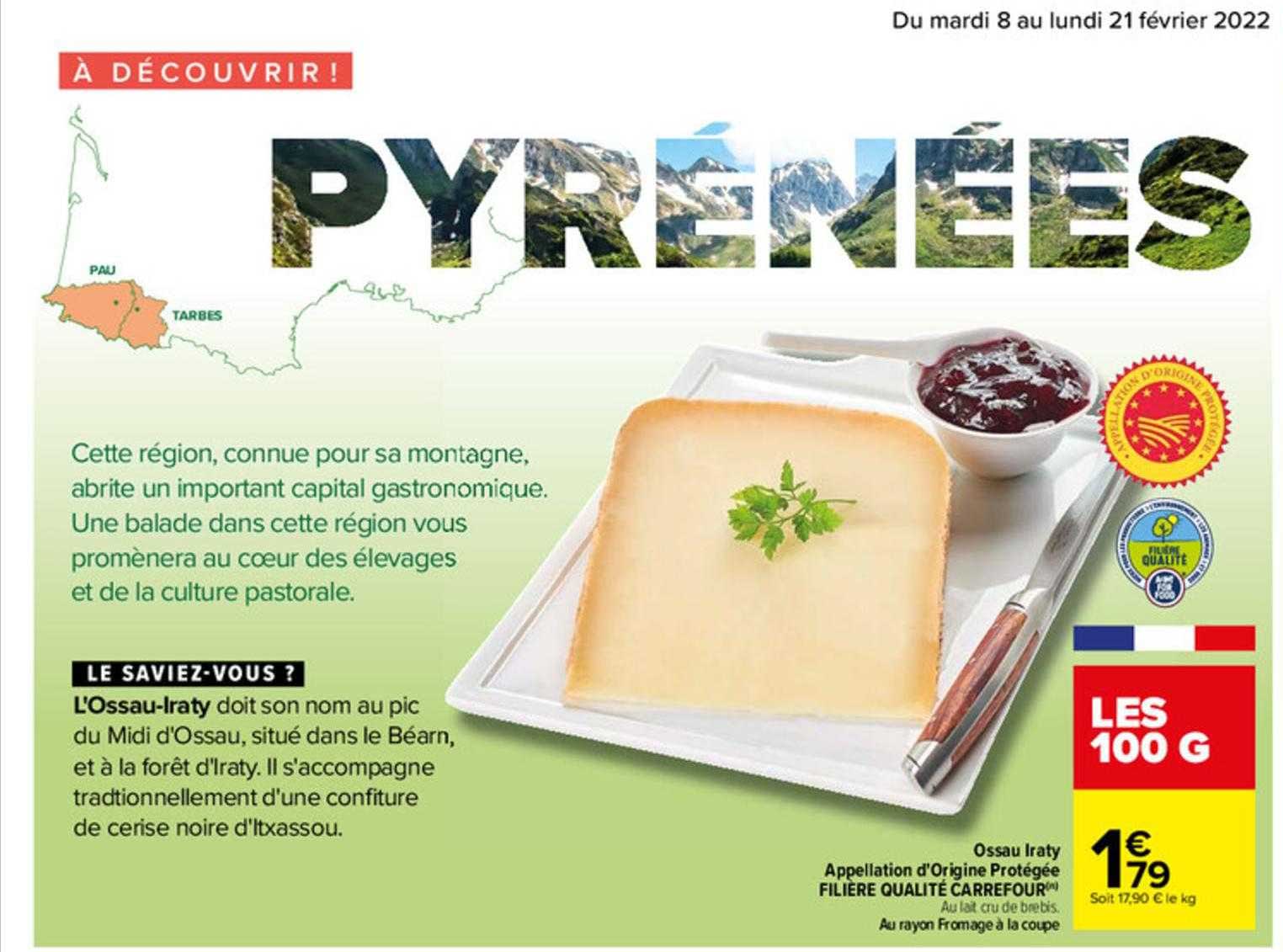 ossau iraty appellation d'origine protégée filière qualité carrefour