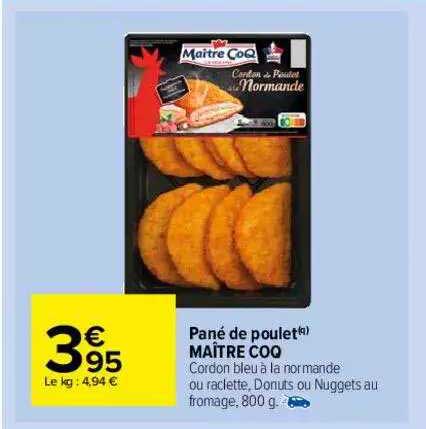 pané de poulet maître coq