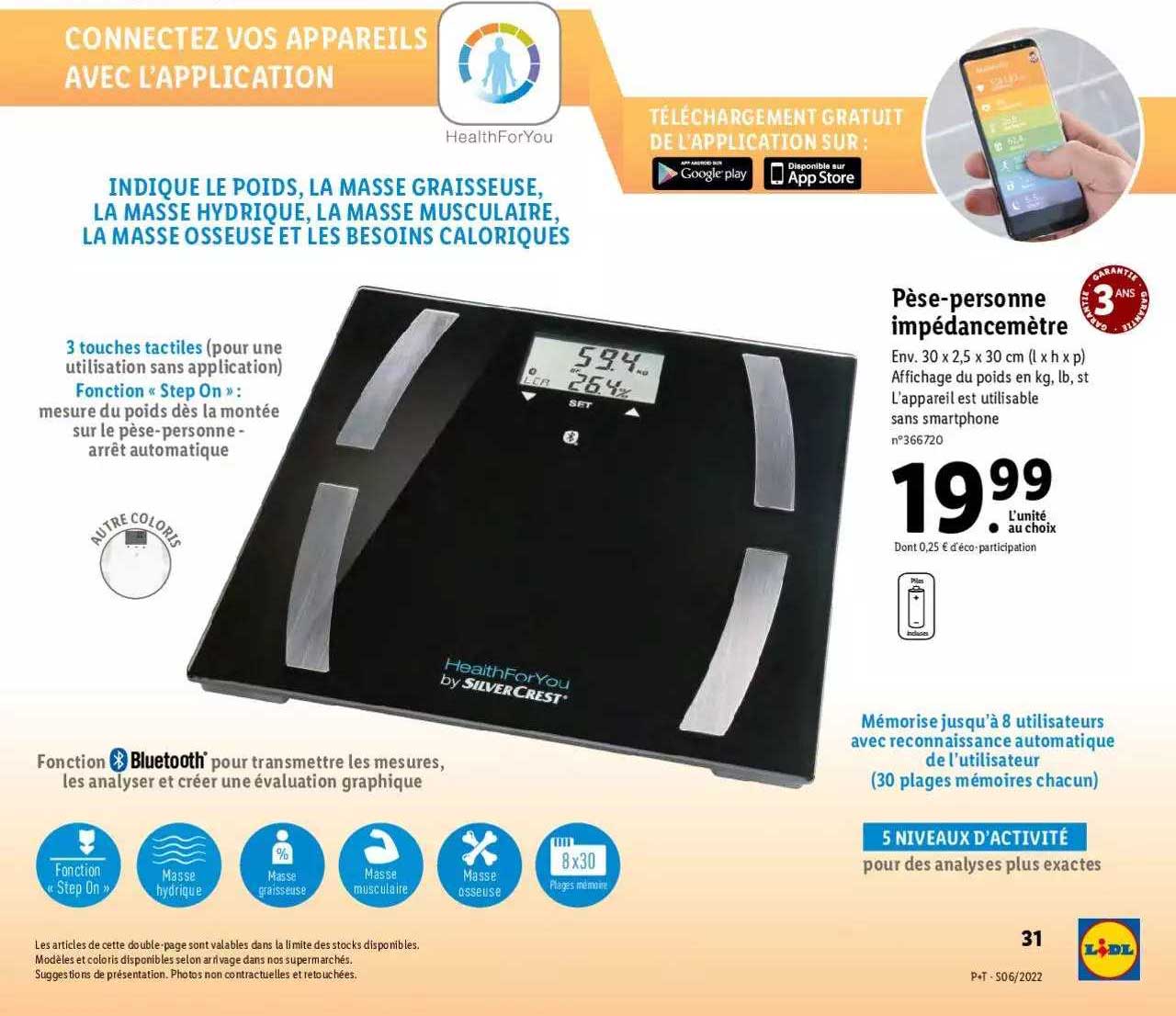 pèse-personne impédancemètre