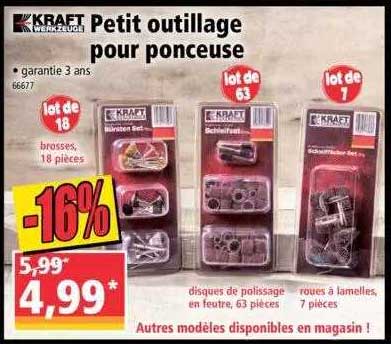 Petit Outillage Pour Ponceuse Kraft Werkzeuge
