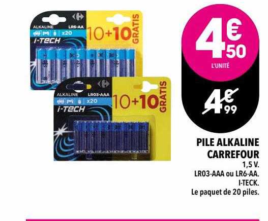 pile alkaline carrefour