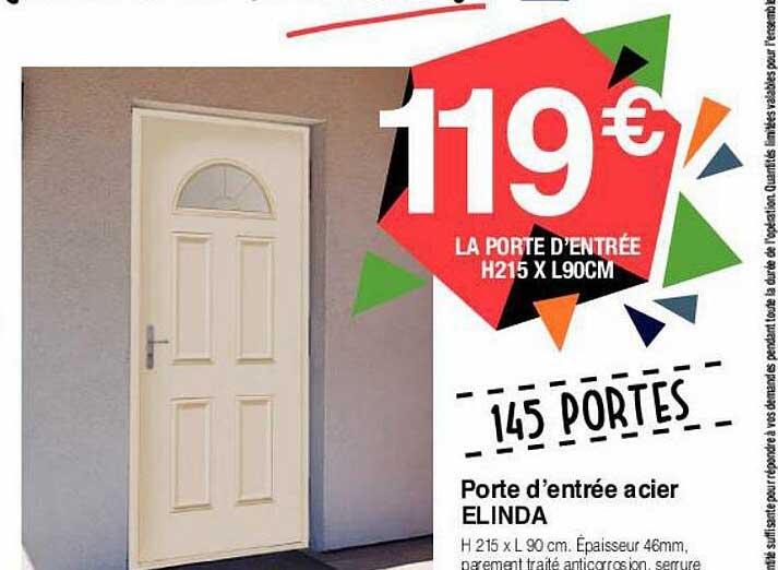 Porte D'entrée Acier Elinda