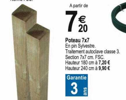 poteau 7x7