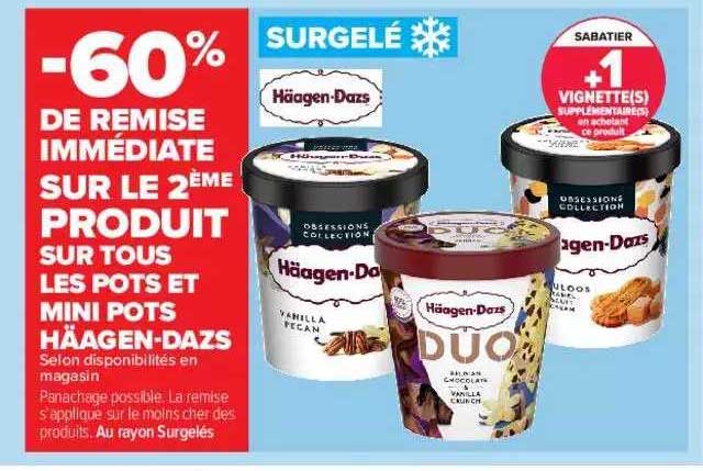 pots et mini pots häagen-dazs