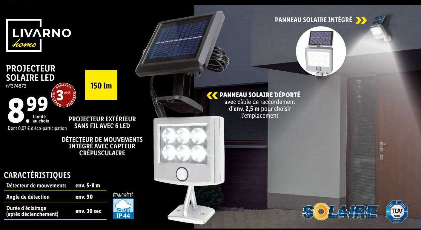 Projecteur Solaire Led Livarno Home