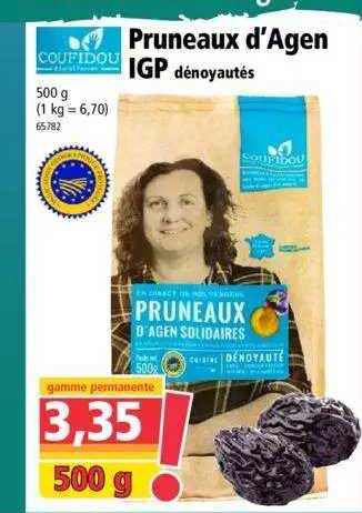 pruneaux d'agen igp dénoyauté coufidou