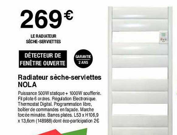 radiateur sèche-serviettes nola