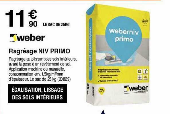ragréage niv primo weber