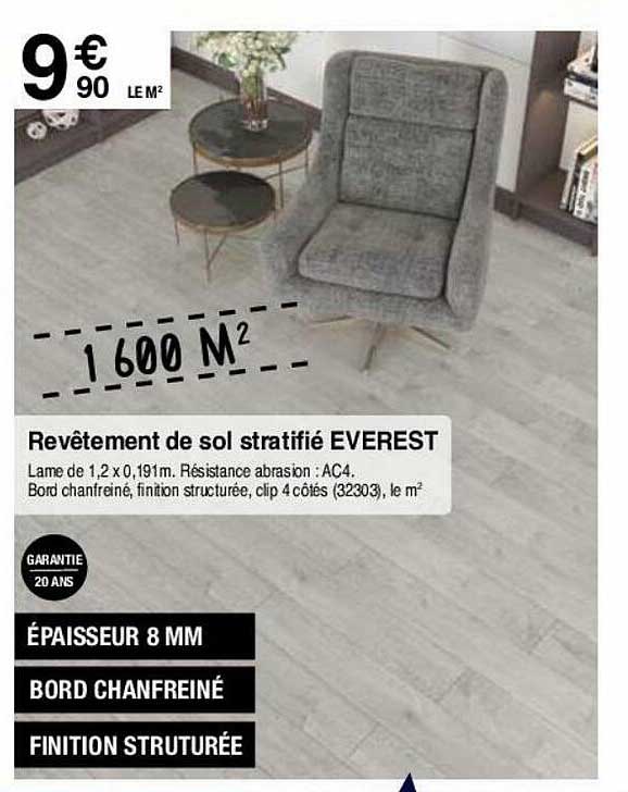revêtement de sol stratifié everest