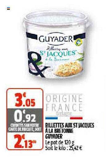 rillettes aux st jacques à la bretonne guyader