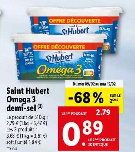 saint hubert oméga 3 demi-sel