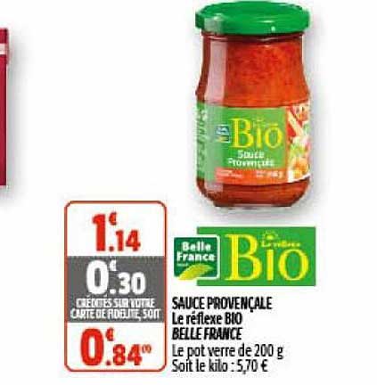 sauce provençale le réflexe bio belle france