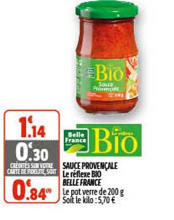 sauce provençale le réflexe bio belle france