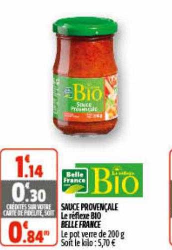 sauce provençale le réflexe bio belle france