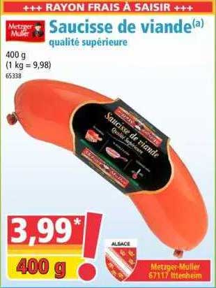 Saucisse De Viande Qualité Supérieure