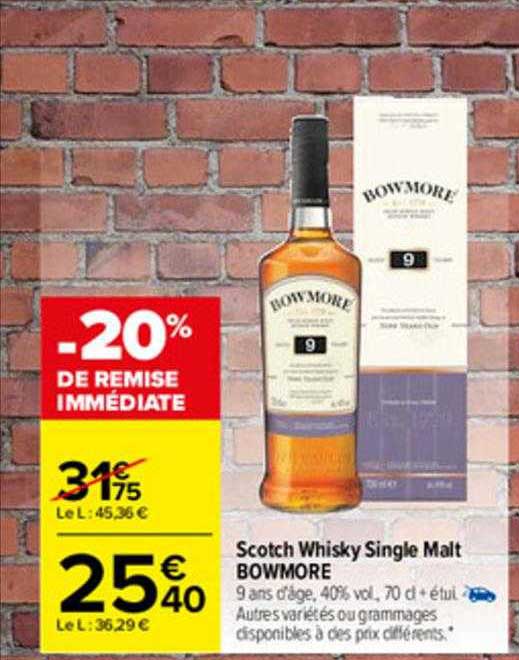scotch whisky single malt bowmore