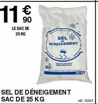 sel de déneigement sac de 25kg