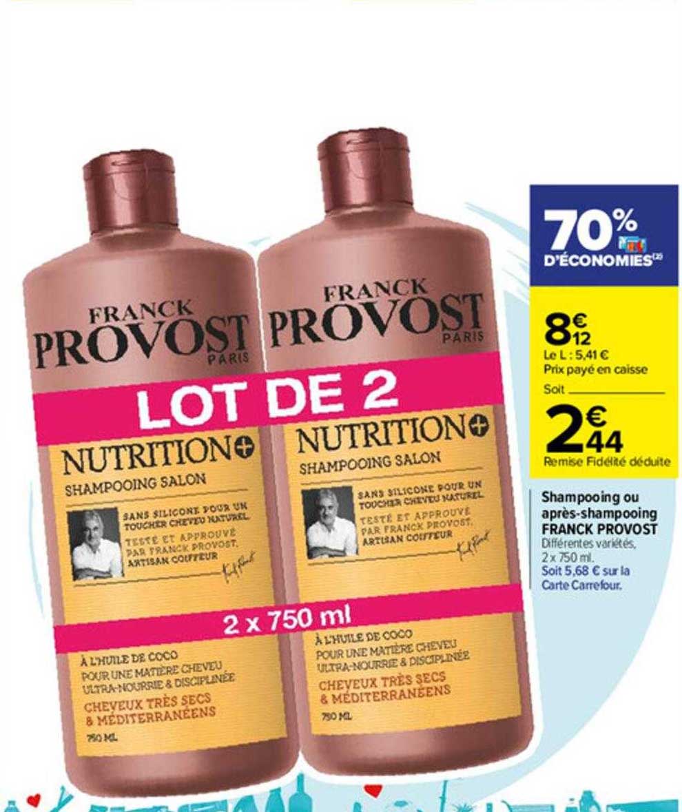 shampooing ou après-shampooing franck provost
