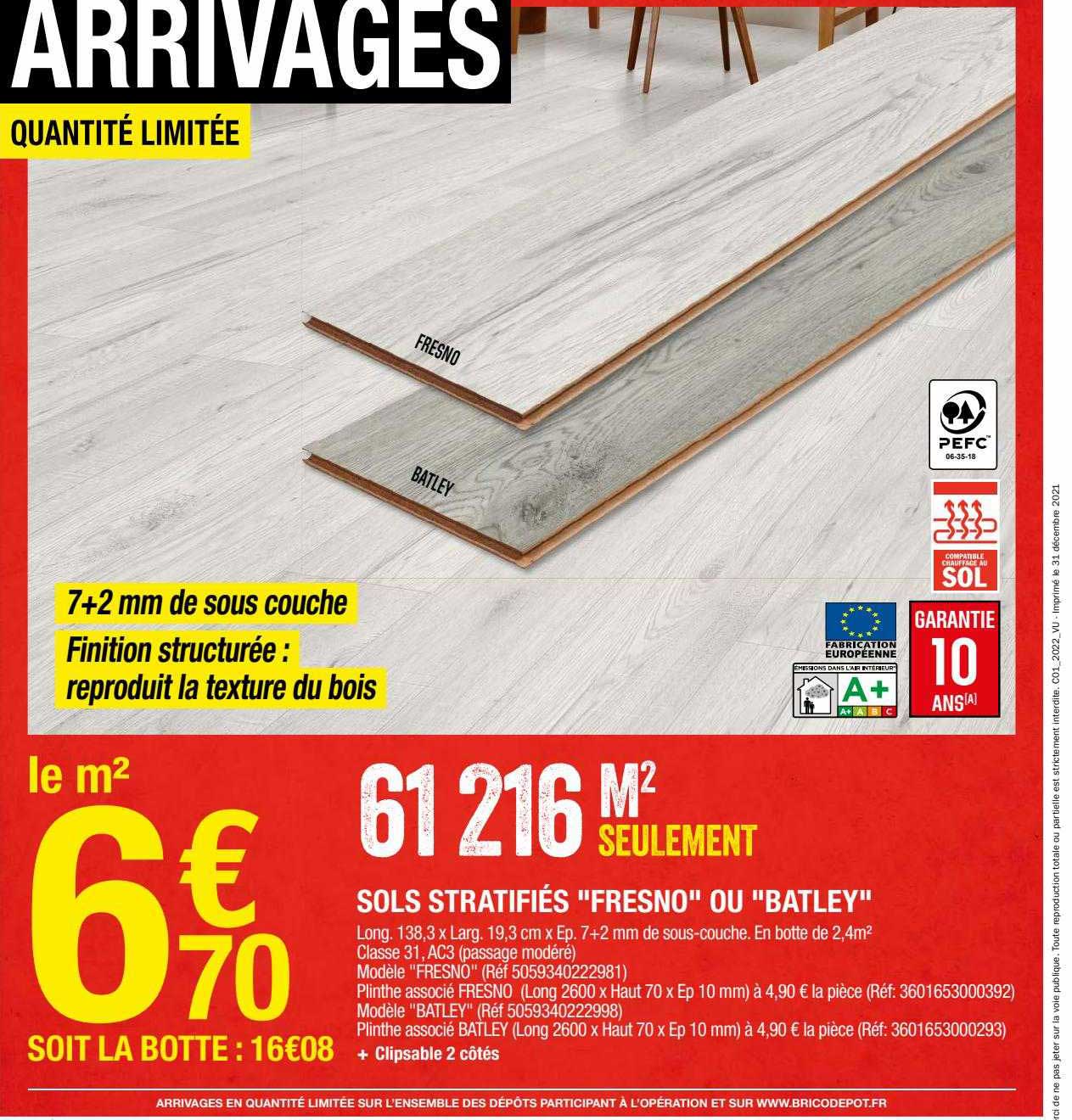 sols stratifiés "fresno" ou "batley"