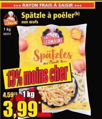 spätzle à poêler tante germaine