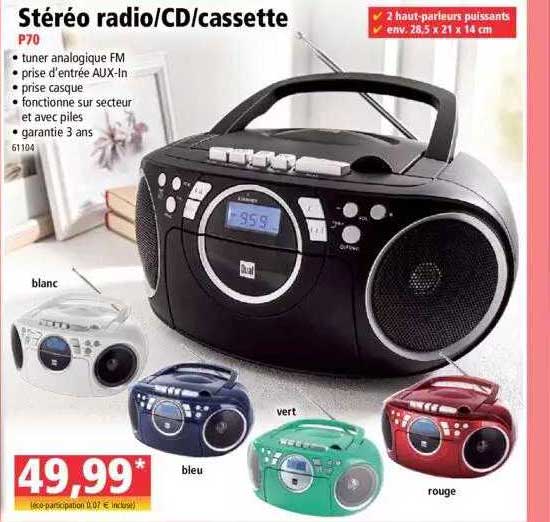 stéréo radio - cd- cassette