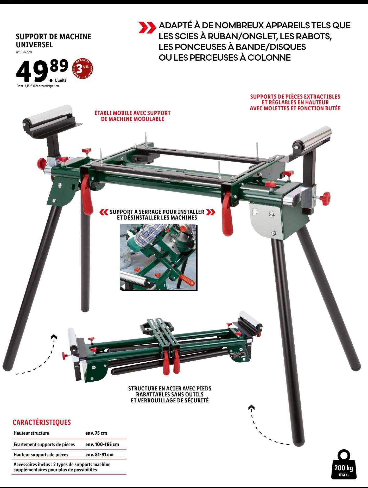 Support De Machine Universel