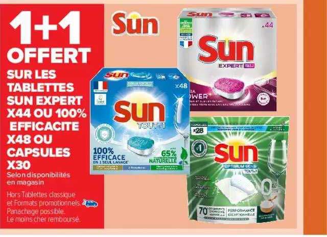 tablettes sun expert x44 ou 100% efficacité x48 ou capsules x30