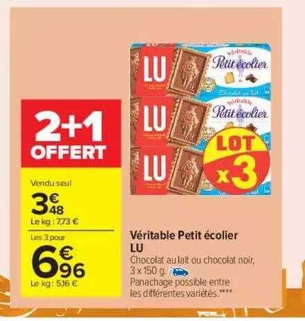 Véritable Petit écolier Lu