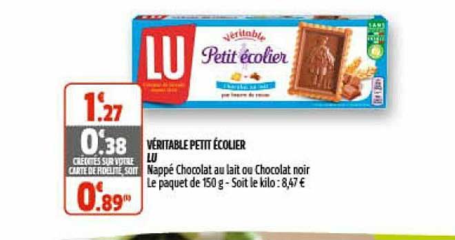 Véritable Petit écolier Lu