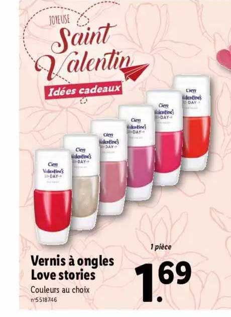 vernis à ongles love stories
