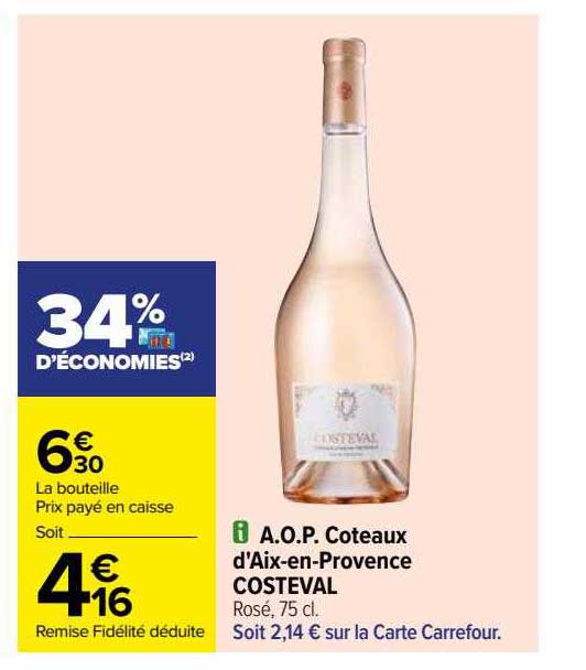 a.o.p. coteaux d'aix-en-provence costeval