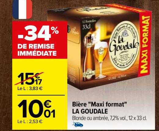 bière "maxi format" la goudale
