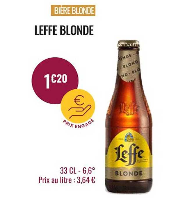 Bière Blonde Leffe Blonde