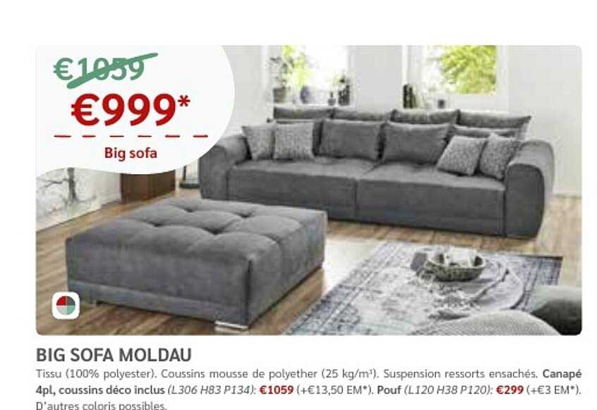 Big Sofa Moldau - Big Sofa