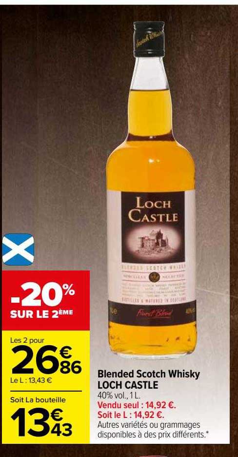 blended scotch whisky loch castle