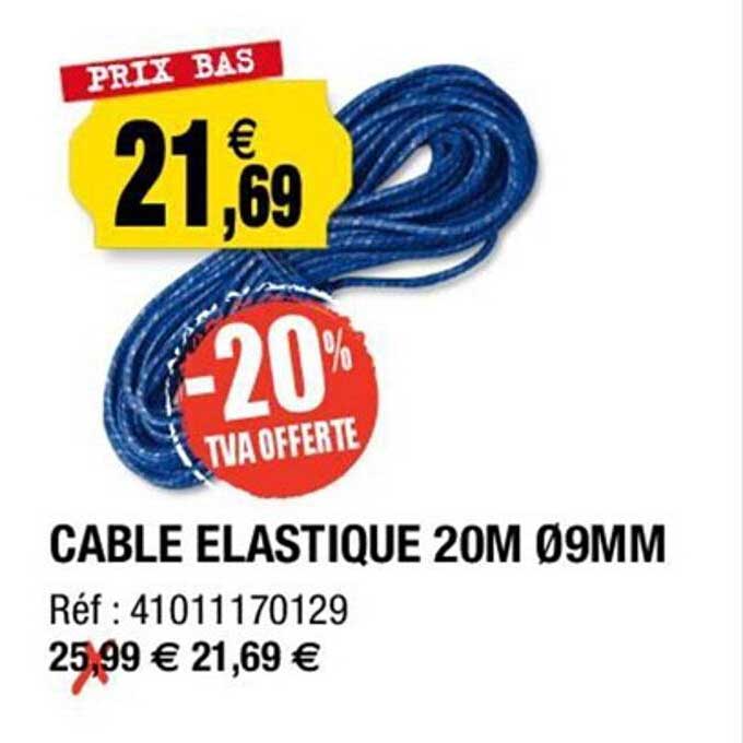 câble élastique 20m ø 9mm