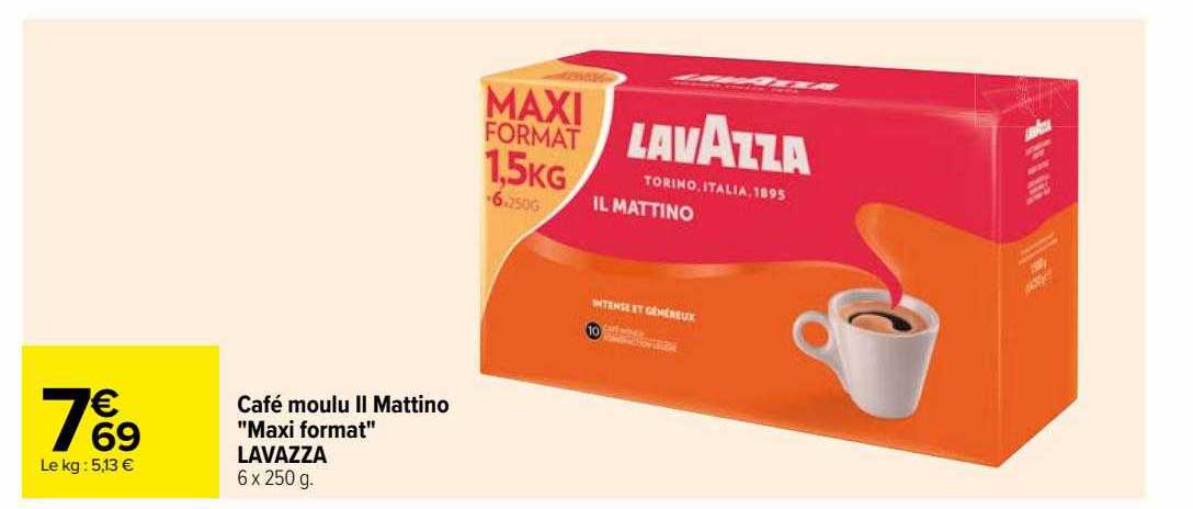 café moulu II mattino "maxi format" lavAzza