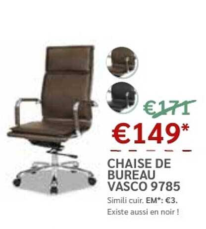 chaise de bureau vasco 9785
