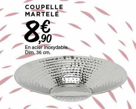 coupelle martelé