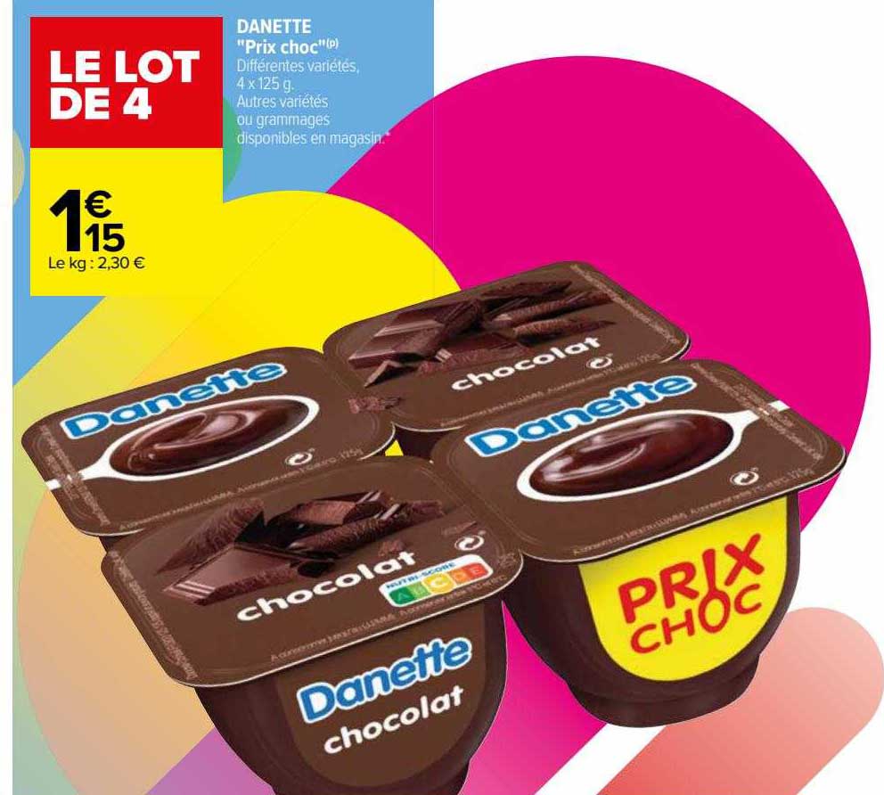 danette "prix choc"