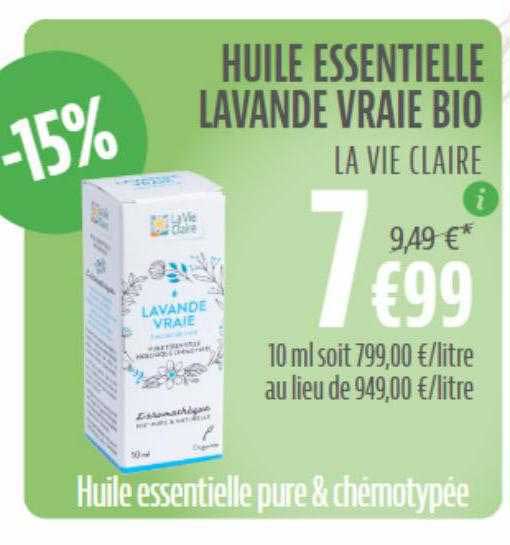 huile essentielle lavande vraie bio la vie claire