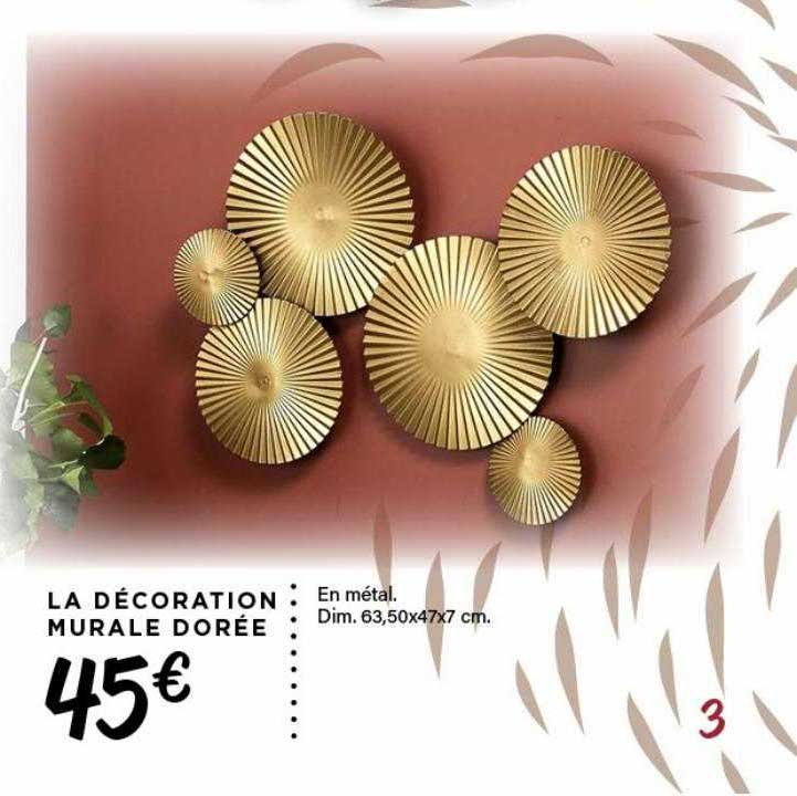 la décoration murale dorée