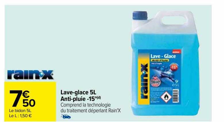 lave-glace 5l anti-pluie -15°