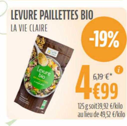 levure paillettes bio la vie claire