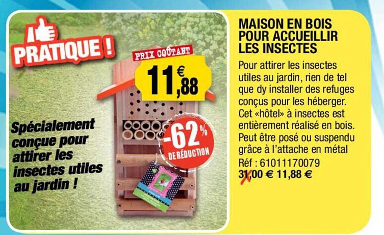 Maison En Bois Pour Accueillir Les Insectes -62% De Réduction