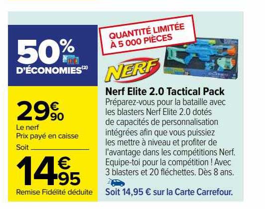 nerf elite 2.0 tactical pack nerf