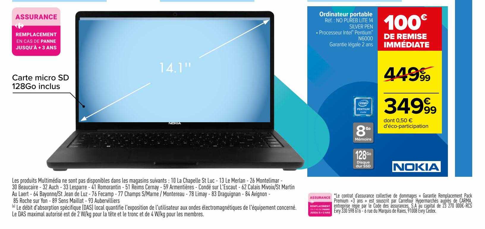 ordinateur portable no pureb lite 14 silver pen nokia